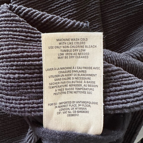 Anthropologie Maeve Black Ruffle Ottoman Cocktail Dress Size XS EUC - Picture 13 of 13